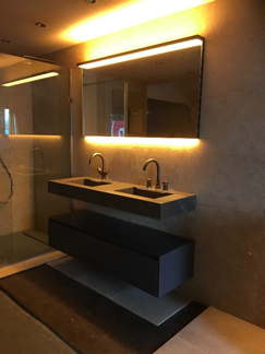 Luxury Marble designer Bathrooms - designed, supplied and fitted in Cheltenham by Prestbury Bathrooms